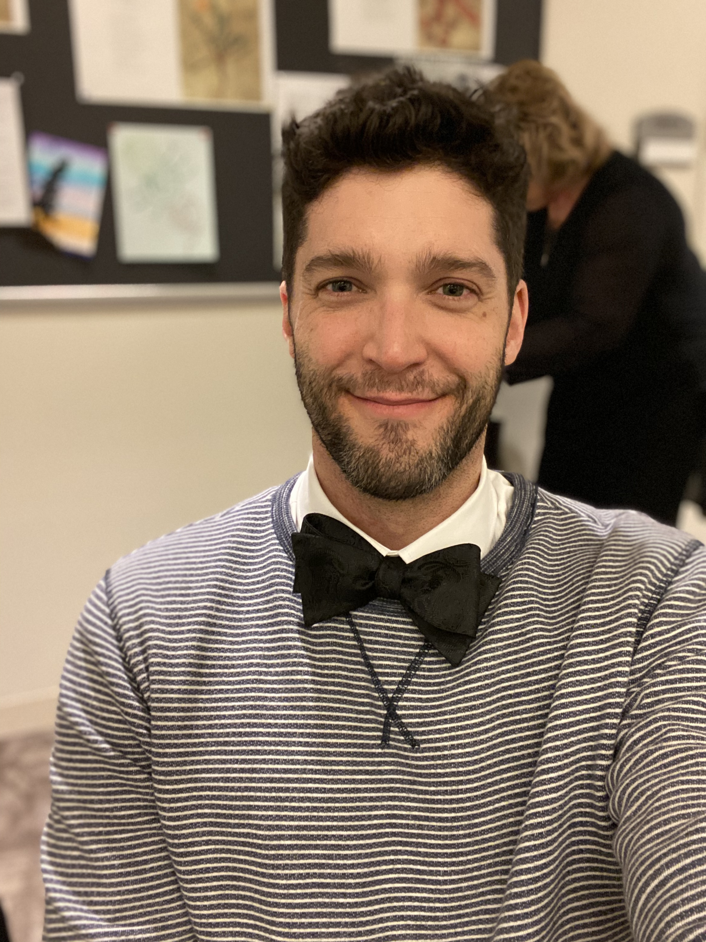 Ben before a chorus performance